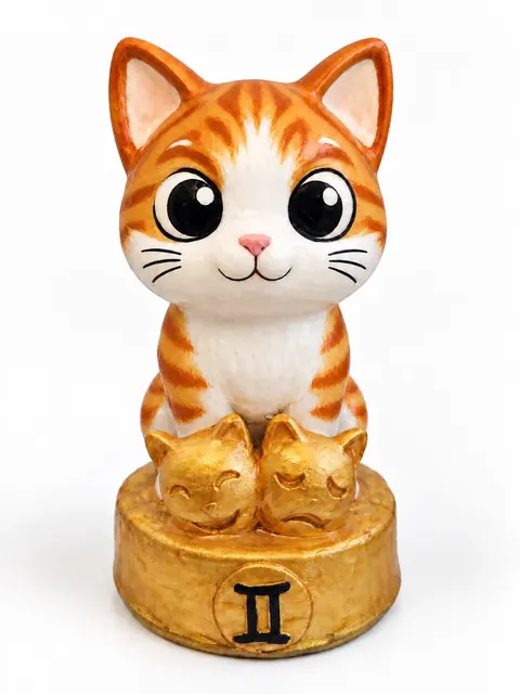 Gatriel Géminis pelaje naranja y blanco