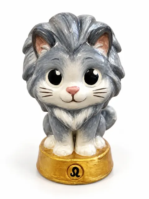 Gatriel Leo pelaje gris y blanco