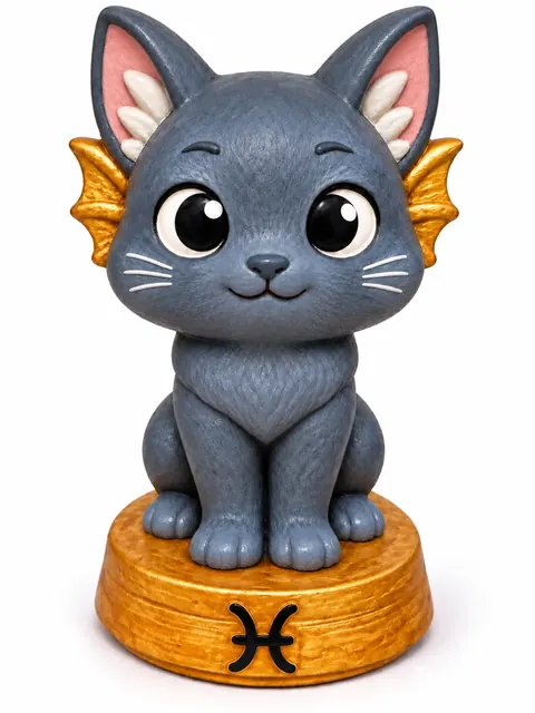 Gatriel Piscis pelaje azul (gris)