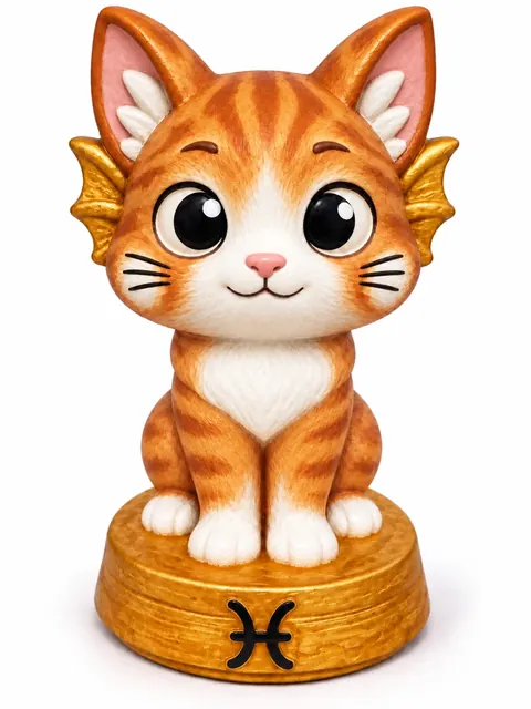 Gatriel Piscis pelaje naranja y blanco